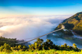 Sea of clouds (Taiping Suspension Bridge)