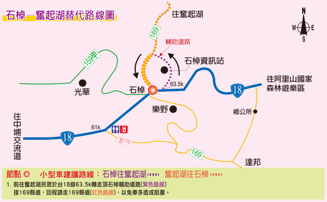 石棹–奮起湖替代路線圖