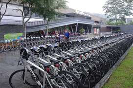 現場自行車供參與民眾騎乘