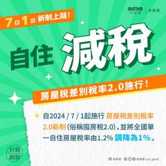 房屋稅差別稅率2.0上路