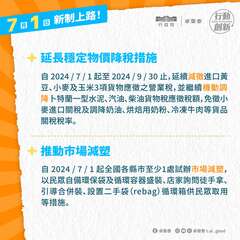 穩定物價、市場減塑