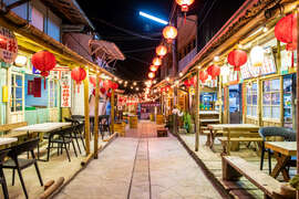 奮起湖老老街-晚上點燈