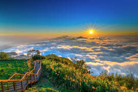 6-二延平步道眺望波濤洶湧的夕照雲浪