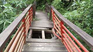 落石損毀11號橋