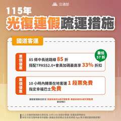115年光復連假疏運措施-國道客運