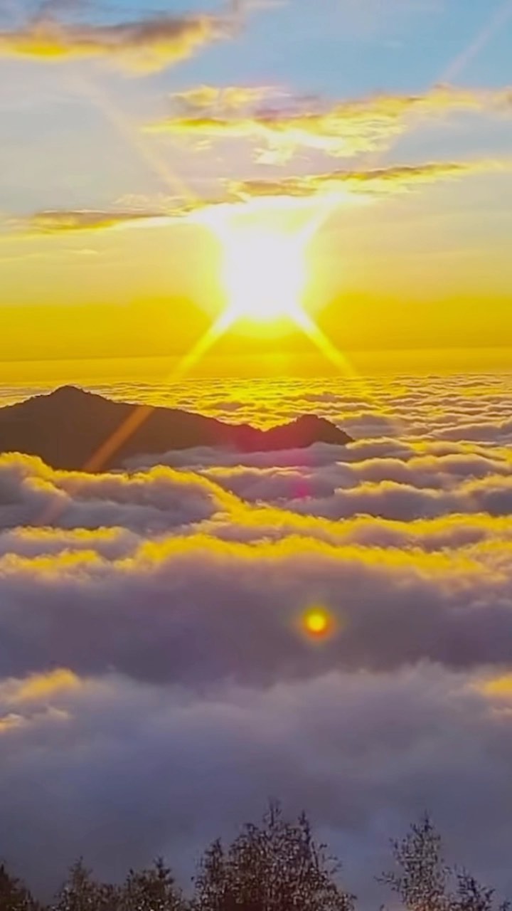 縮時合集雖然秋冬是雲海的季節，但是夏季有火燒雲，偶爾也會出現雲海，一年四季都看不膩的阿里山-#alishan #travelali...