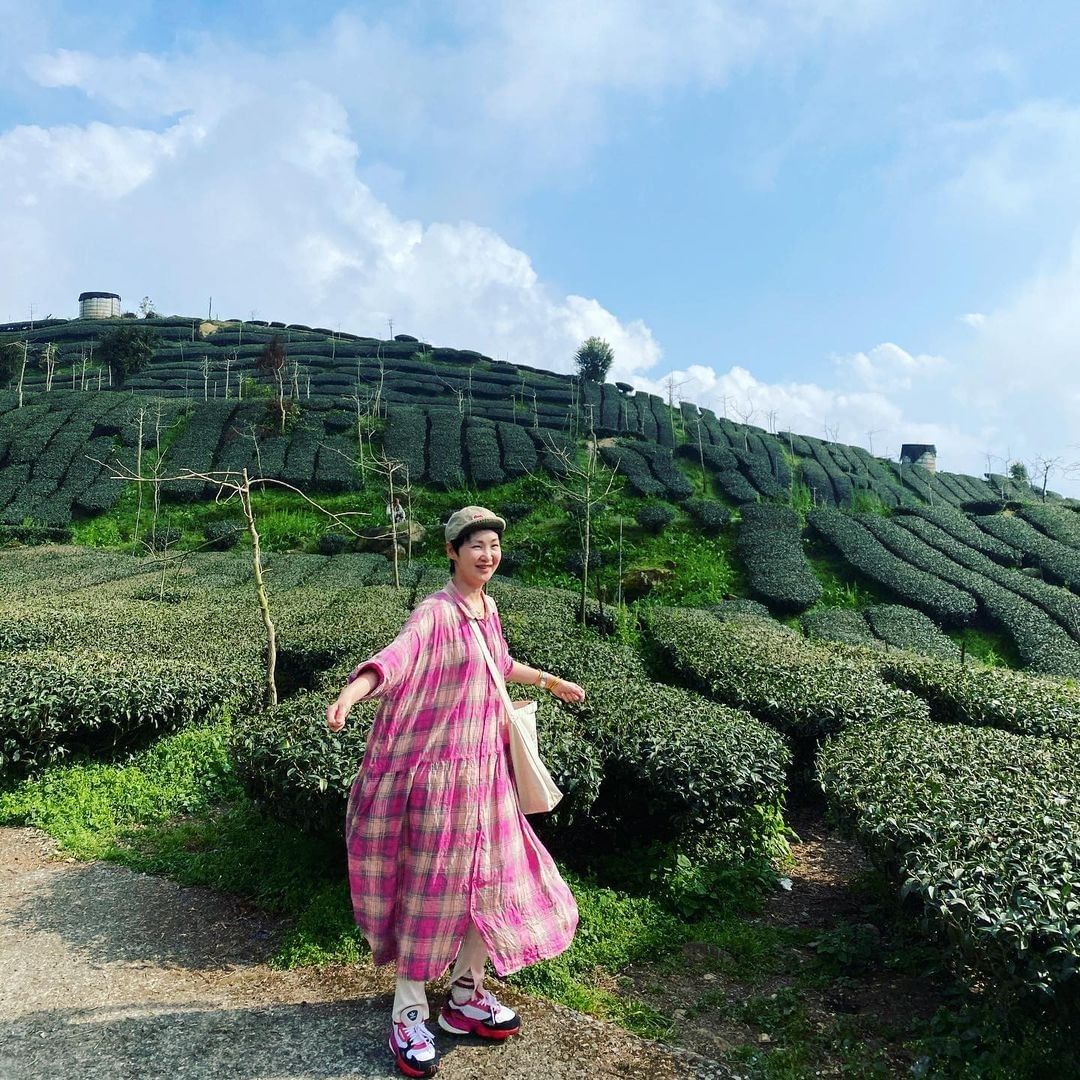 阿里山常見的茶園景色搭上美美的穿搭就是外拍了怎麼拍怎麼美照片授權 @crybaby0412 -⠀歡迎在您的貼文 #travelal...